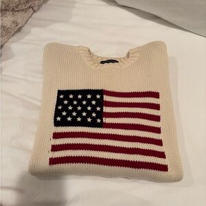 Brandy Melville American Flag Knit Sweater
